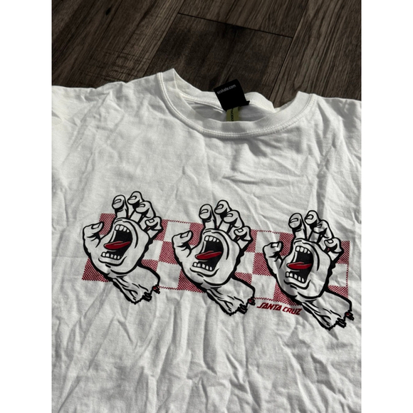 The Original Santa Cruz Screaming Hands Mens Medium, Brand New just Wrinkled - Picture 4 of 7
